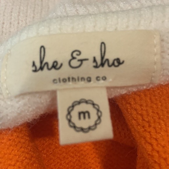 she & sho color block open front duster cardigan size medium - Picture 6 of 8